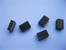 100 pcs SMD SMT 2.54mm 2x5 10pin Female Pin Header Double Row Strip Gold Plated picture