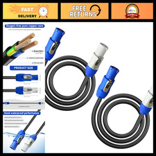 5 Pack 16AWG PowerCon Extension Cables - 3-Pin Power Supply Cords, Durable & Fle picture
