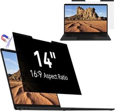 14 Inch Magnetic Privacy Screen for Laptops, Removable Anti-Glare Filter 16:9 picture
