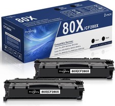 2-Pack 80X Black Toner for HP LaserJet Pro M401dn M401dw M425dn CF280X picture