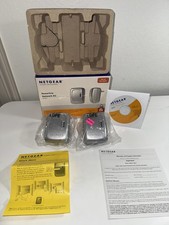 NETGEAR XE102G Powerline Network Kit 2 Ethernet Adapters 14Mbps Open Box picture