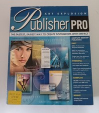 Art Explosion Publisher Pro 2004 Complete Manual/CDs. PC Windows 98/XP/ME picture
