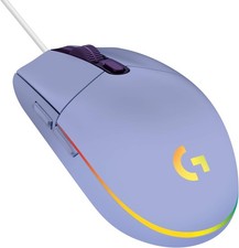Logitech G203 LIGHTSYNC Wired Gaming Mouse 8000 DPI 6 Button RGB - Lilac Purple picture