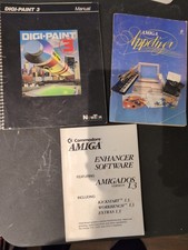 Commodore Amiga 500 Appetizer Enhancer Digi Paint 3 Manuals (Only) Lot picture