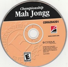 Championship Mah Jongg CD-Rom Game by Cosmi / NetZero  CDRAZ84201 picture