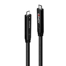 LINDY Type C USB 3.2 Gen 2 & DP 1.4 Hybrid Cable, 10m picture