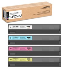 4-PK T-FC50U Toner Cartridge Set CMYK for E-Studio 2555C 3555C 3055C 4555C picture