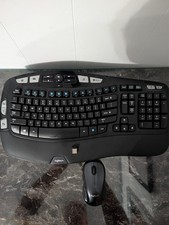 Logitech Wireless Wave Keyboard K350 + M310 Mouse + USB Dongle picture