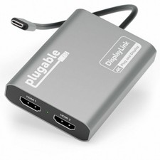 Plugable Technologies USBC-6950M PLUGABLE USB-C HDMI ADAPTER USB-C DUAL 4K HDMI picture