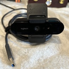 LOGITECH V-U0040 BRIO 4K Webcam w/Mounting Clip/USB Cable Privacy Shutter picture
