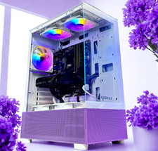 Custom RGB Purple Gaming Desktop PC Intel Core i7 Quad 32GB SSD Nvidia RTX 5060 picture