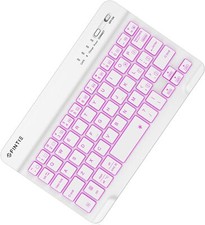  7-Inch Backlit Wireless Bluetooth Keyboard for iPad Samsung Tablet iOS Android picture