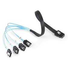 New Mini SAS 36Pin SFF-8087 to 4x SATA Fan-Out 50cm Cable SATA Raid picture