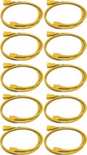 10x Panduit Power Cord C20 C13 Power Lead Yellow 1.8m 16A 250V NPCC19X-1 picture
