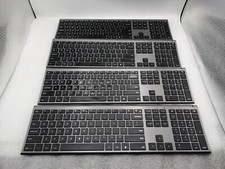 LOT OF 4 Wireless Keyboard VssoPlor 2.4GHz Slim with Numeric Keypad No Cable picture