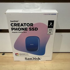 SANDISK - 2TB Creator Phone SSD External USB Type C Drive with Magsafe Compat... picture