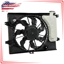Radiator Condenser Cooling Fan Assembly Replacement for Kia Soul 1.6L 2.0L picture