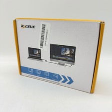 KCEVE 2:3 Triple Monitor KVM Switch DP/HDMI USB 3.0 8K Wired Remote OPEN BOX picture
