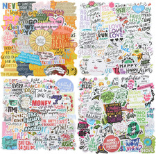 200Pcs Motivational Quote Stickers for Water Bottles, Laptops, and Vision Boards picture