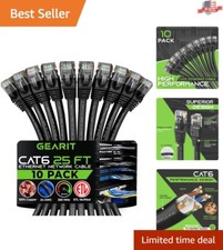 Versatile Cat 6 Network Cable Pack - High-Speed Data Transfer and Compatibility picture