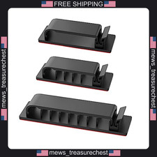 Cable Management Clips 20Pcs Self Adhesive Wire Organizers for Desk TV PC picture