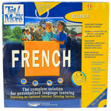 Tell Me More French: Beginner Level 1 Windows 98 Software w/ Headset NEW/SEALED picture