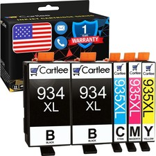 Cartlee 5 Pack Compatible Ink Cartridges for HP 934XL 935XL OfficeJet Pro 6830 picture