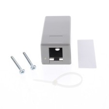 Hubbell Gray 1-Port Data Voice Keystone Housing Surface Mount Box ISB1GY picture