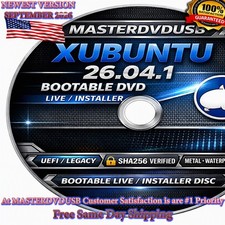 Xubuntu 26.04.1 Bootable DVD 64-bit Live Installer Same Day Shipping California picture
