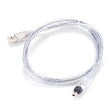100/200/400 Mbits Rates USB to 1394 Line 4-Pin Data Transfer Male Cable Cord e picture