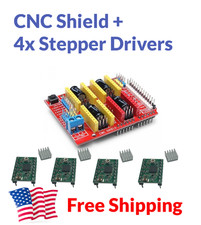 Arduino UNO CNC Shield Kit incl. 4x A4988 Stepper Drivers - Free USA Shipping picture