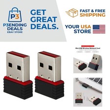 150Mbps USB WiFi Adapter - 2 Pack, Plug & Play for Windows 10, No Driver Needed picture