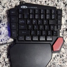 MAGEGEE TS32 Gaming One-Handed USB Wired Keyboard Black Red Plug & Play picture