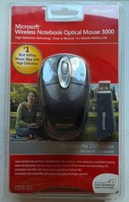 Vintage Microsoft Wireless Notebook Optical 3000 USB PC Windows Mac 2006 NEW picture