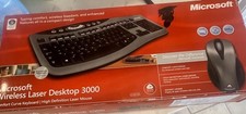 Microsoft Wireless Laser Desktop 3000 Keyboard Mouse Combo Open Box Complete picture