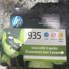 HP 935 Tri Color Ink Cartridge 3 Pack GENUINE Date: Jan 2027 “ Freeship picture