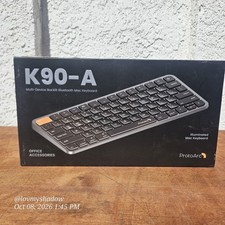 ProtoArc Mac Keyboard Backlit Bluetooth K90-A Multi-Device MacOS 10.12+ picture