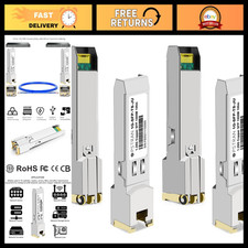 1000BASE-T SFP RJ45 Copper Transceiver Module 4 Pack, Compatible with QFX/SRX/EX picture
