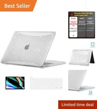 Elegant Sparkly Clear Case for 13 inch MacBook Pro M1 M2 - Stylish Protection picture