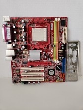MSI K9MM‑V Socket AM2 Motherboard w/ IO Shield AGP PCI RETRO GAMING BOOTS TO BIO picture