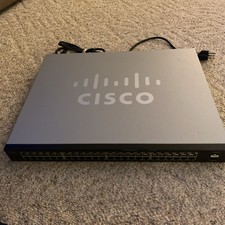 Cisco 48 Port Gigabit Smart Switch SLM2048 Tested And Works  picture