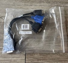 USB KVM Console Cable VGA RS232 DB9 for Server Switch Dell HP IBM New picture