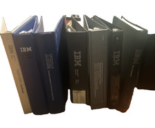 Vintage IBM Computer Manual Lot (7) Original Binders EMPTY picture