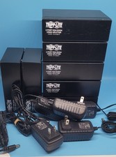 Lot of 7 Tripp Lite B114-002-R 2-Port VGA/SVGA Splitters Signal Booster + 5 PSU picture
