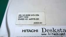HP 449978-001 80GB 7,200 RPM 3 Gbps 3.5 in. SATA HDD 404024-001 HDS721680PLA380 picture