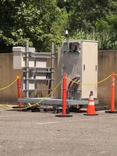 Decommissioned Cell Site Equipment Rooftop Package Antennas Cabinet picture