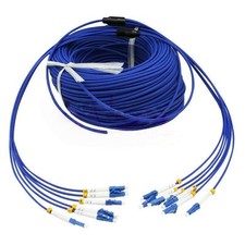 150M Indoor Armored Fiber Cable LC-LC 6 Strand SingleMode 9/125 Fiber Patch Cord picture