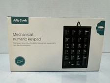 Jelly Comb Mechanical Numeric Keypad USB 22-Key Number Pad Black New in Box picture