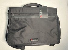ECBC Zeus Messenger Laptop Computer Luggage handle pass thru Bag BLACK K7203-10 picture
