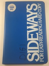 Sideways Software for IBM PC Funk Software 1984 Rotates Spreadsheets 90 Degrees picture